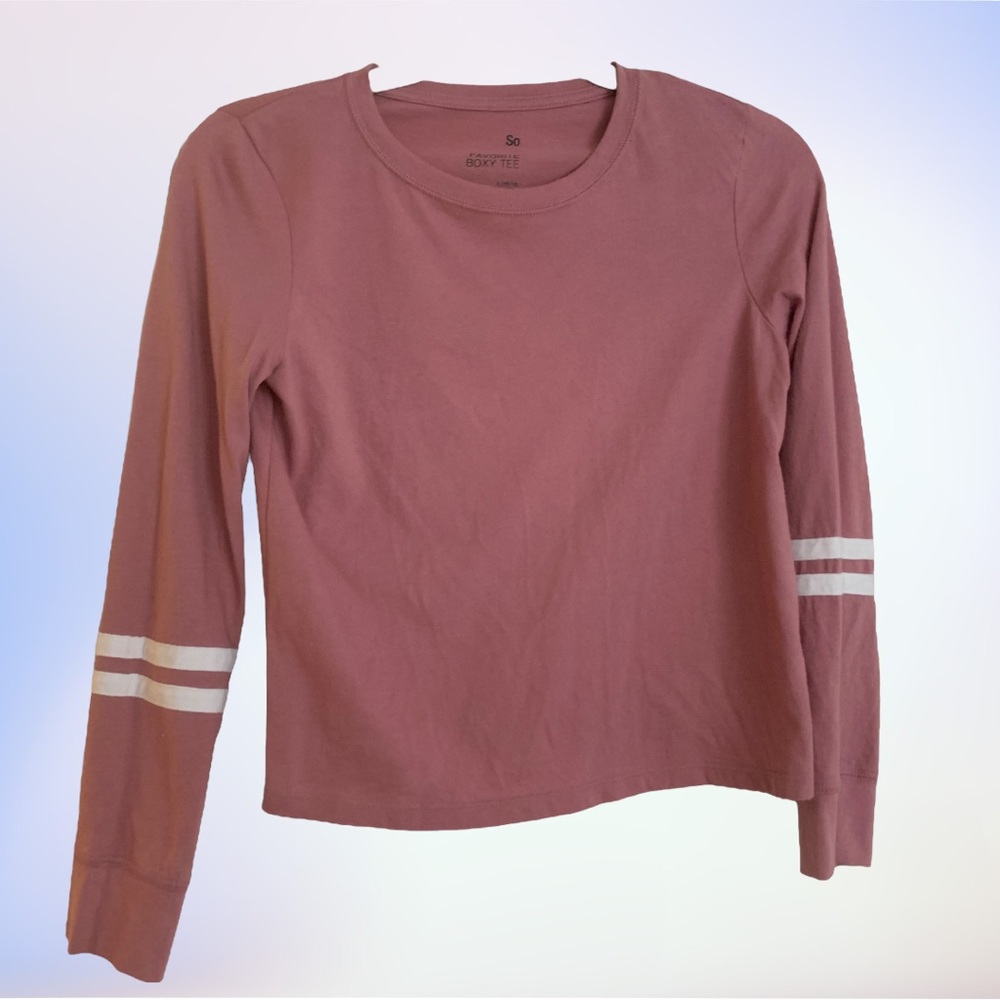 Long Sleeve Pink Tee